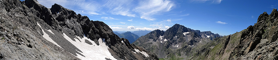 Dal Pizzo del Diavolo di Malgina (2926 m) scendendo in Valmorta